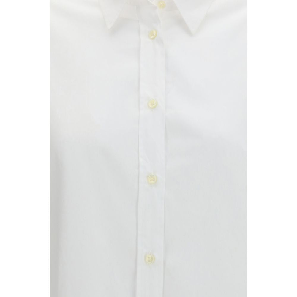 White Cotton Shirt - ventzia
