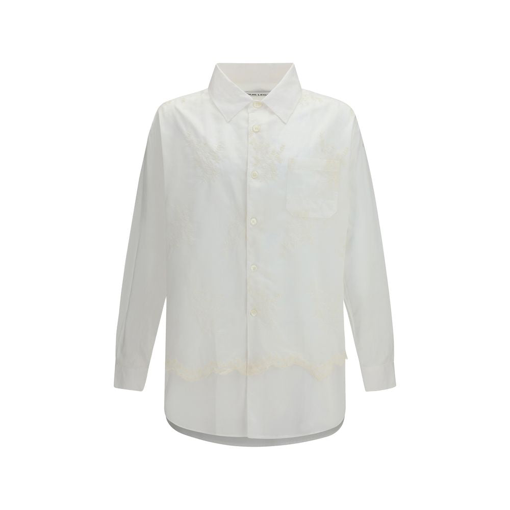 White Cotton Dress Shirt - ventzia