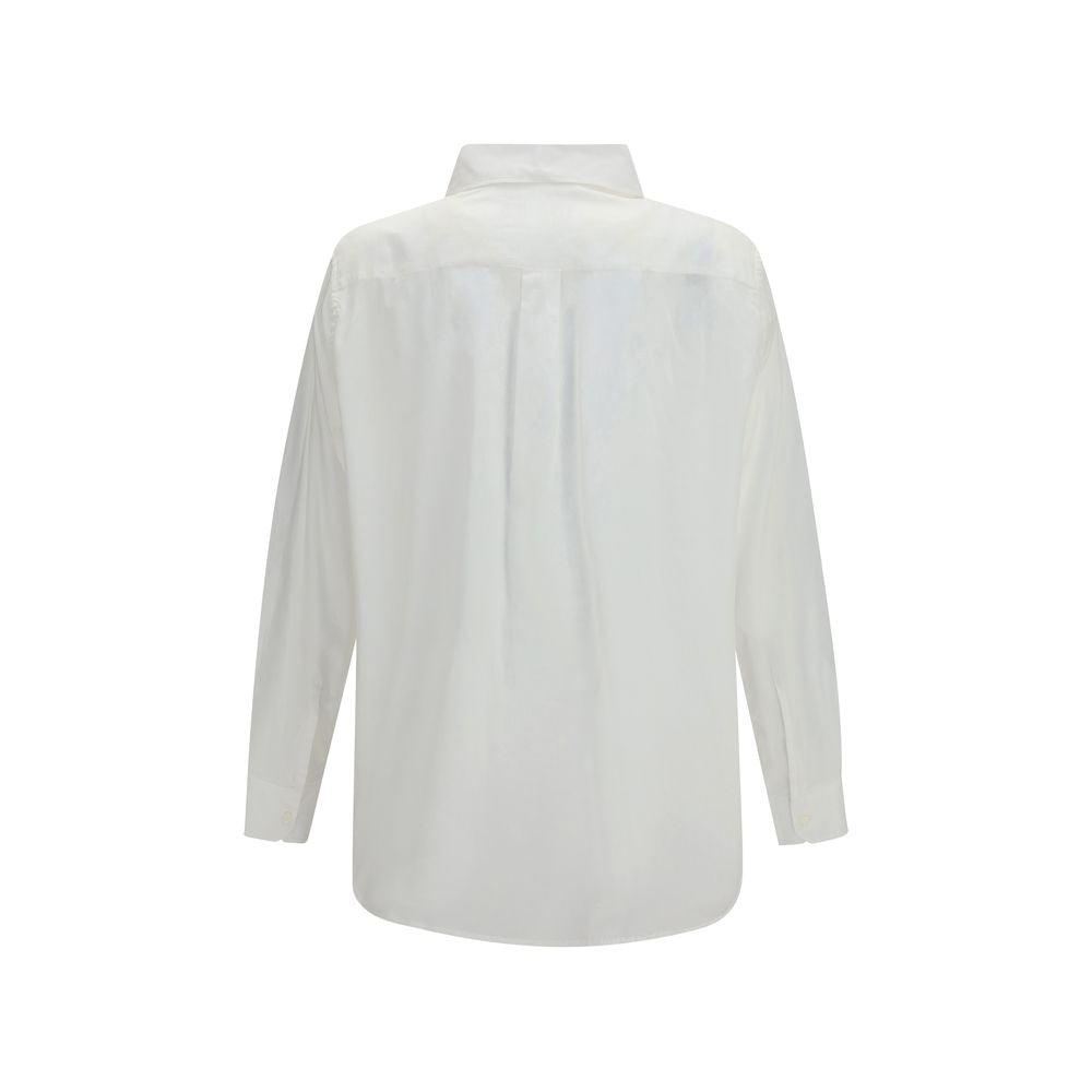 White Cotton Dress Shirt - ventzia