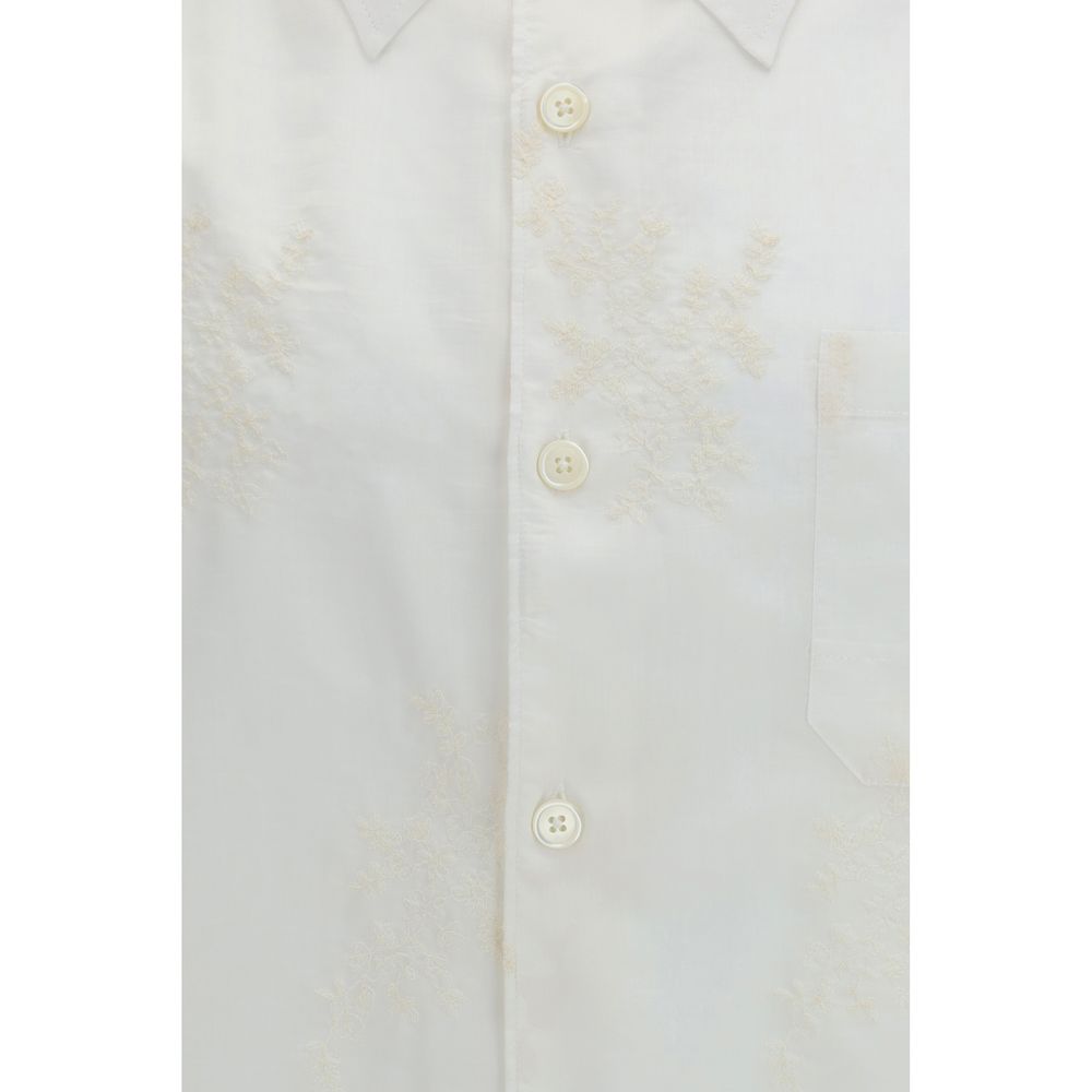 White Cotton Dress Shirt - ventzia