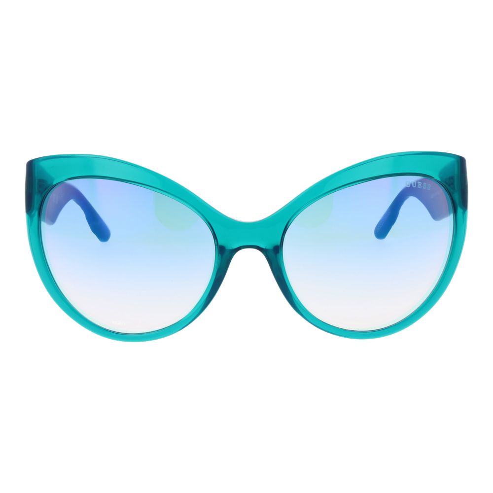 Turquoise Stainless Steel Sunglasses - ventzia
