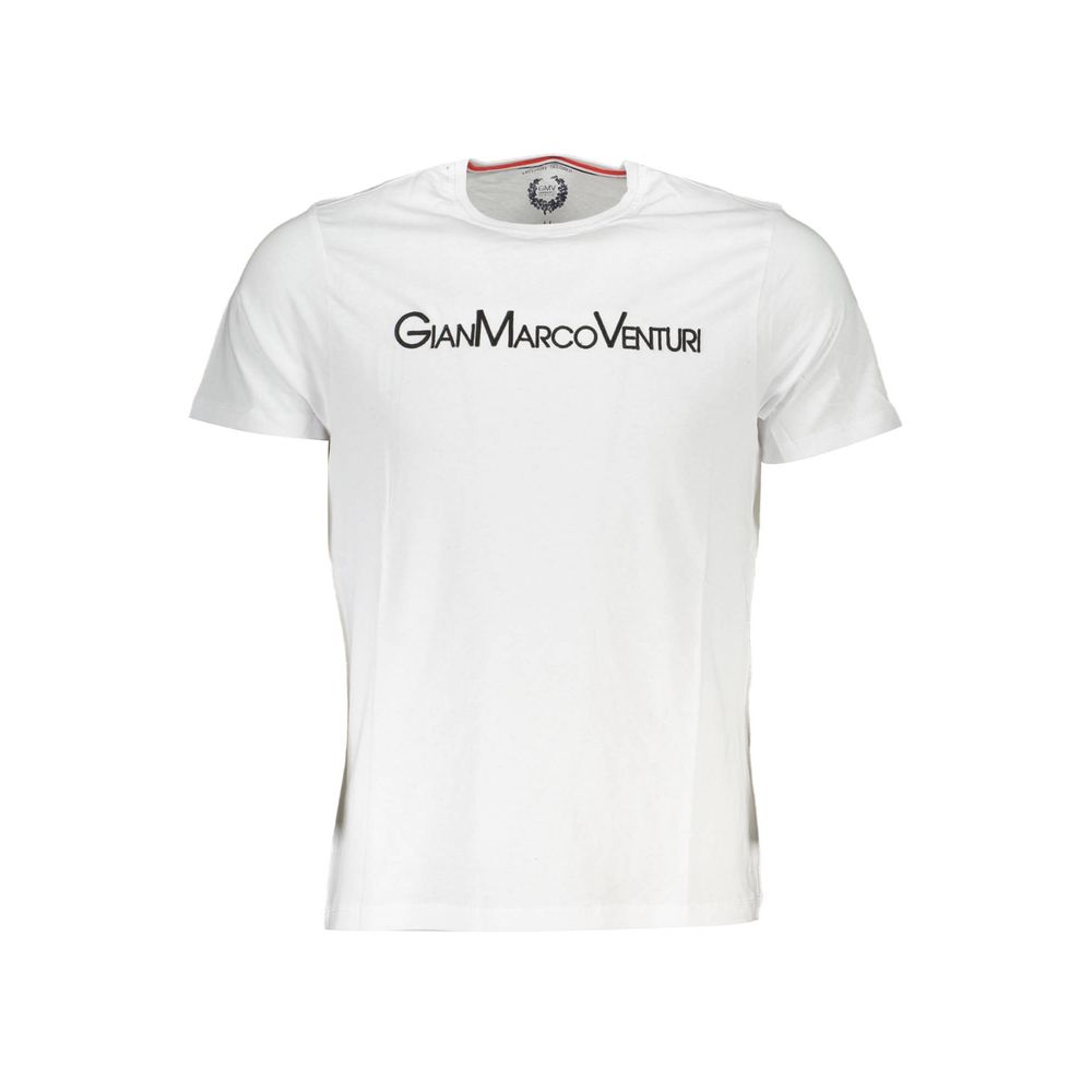 White Cotton Men T-Shirt - ventzia