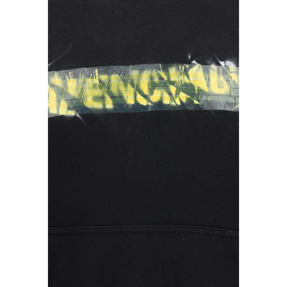 Black Cotton Sweatshirt - ventzia