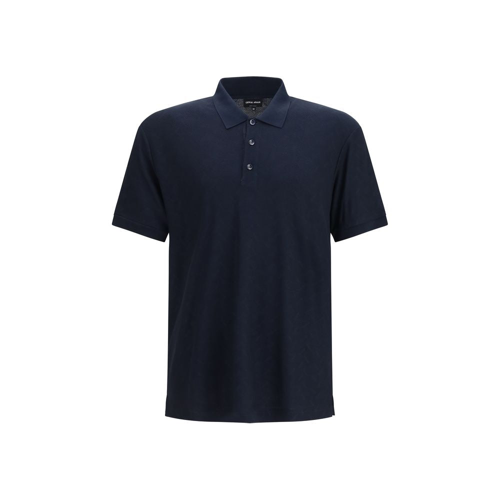 Blue Viscose Polo Shirt - ventzia