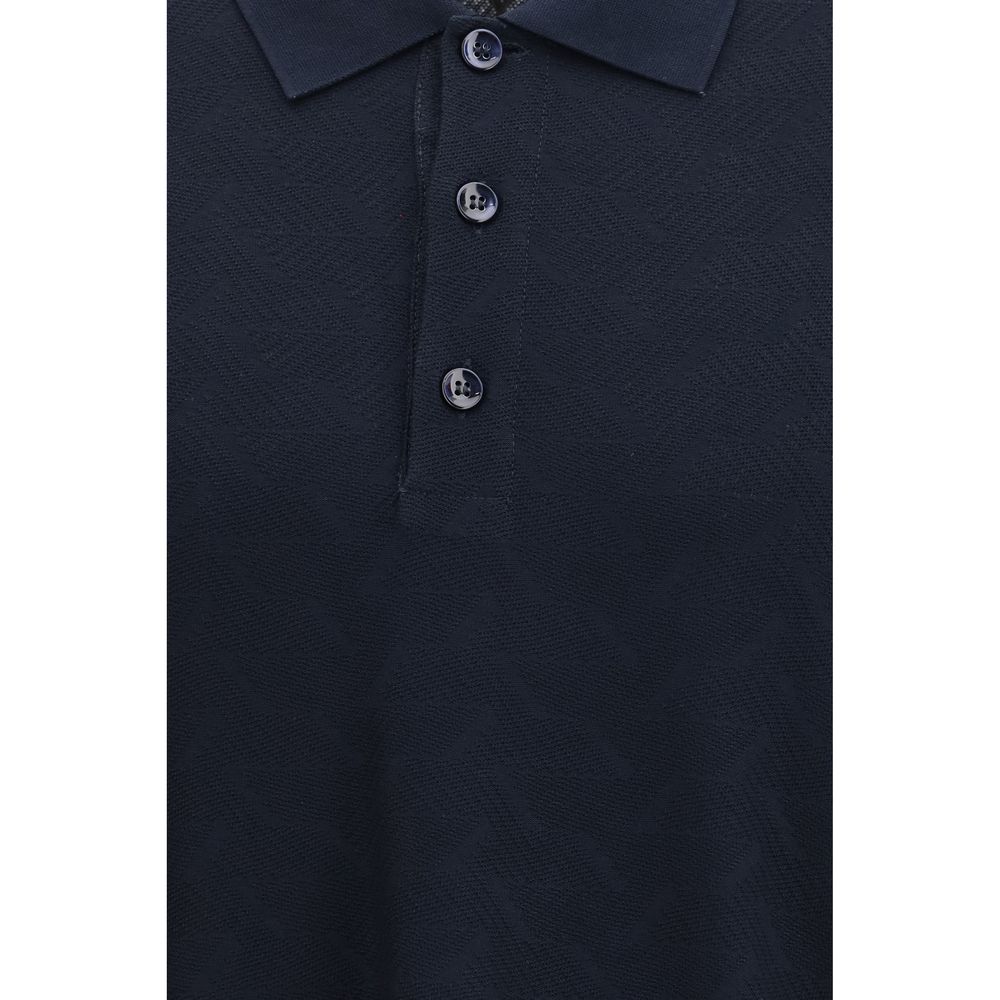 Blue Viscose Polo Shirt - ventzia