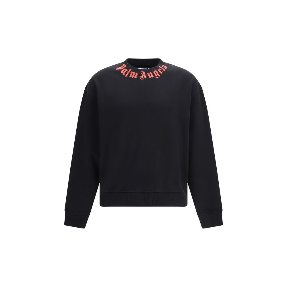 Black Cotton Sweatshirt - ventzia