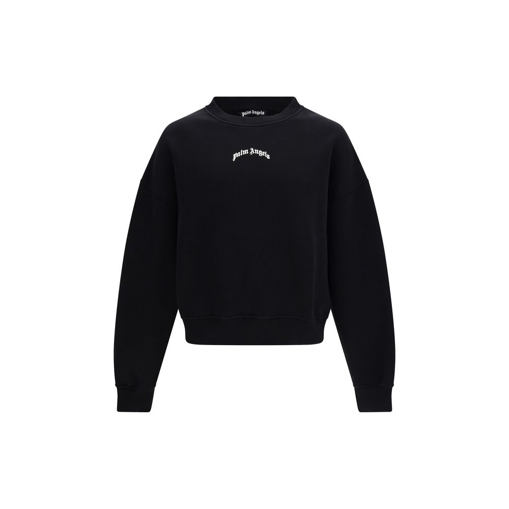 Black Cotton Sweatshirt - ventzia