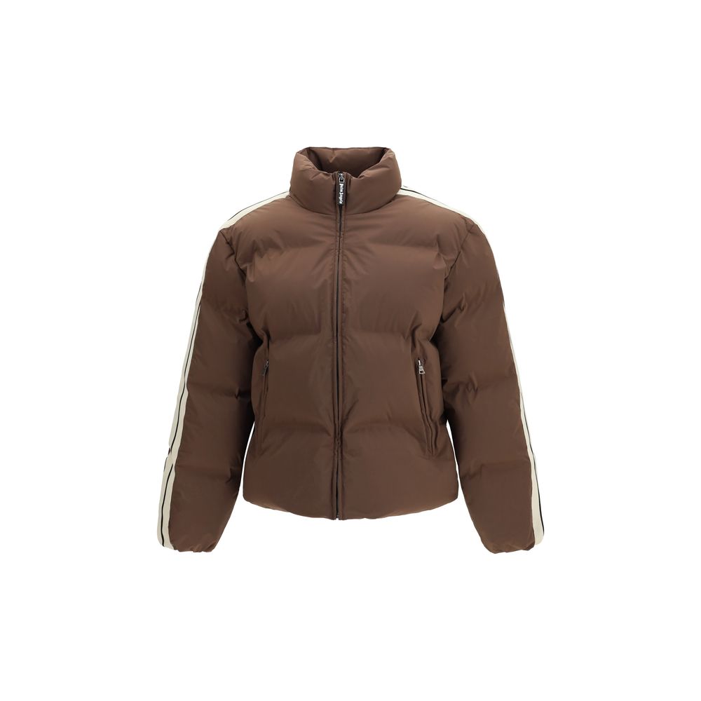 Brown Polyamide Full-Length Jacket - ventzia