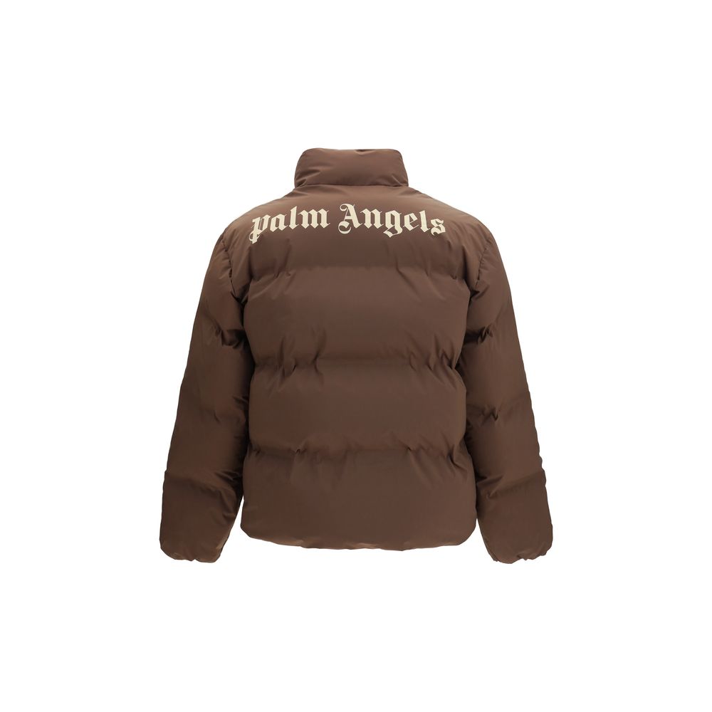 Brown Polyamide Full-Length Jacket - ventzia