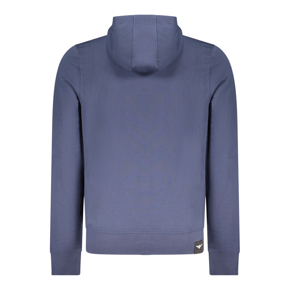 Blue Cotton Mens Sweatshirt - ventzia