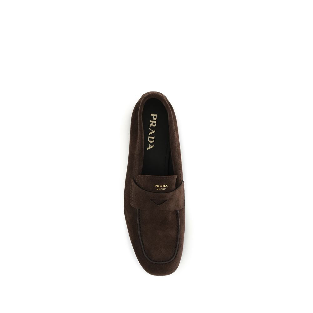 Brown Calf Leather Bos Taurus Slip-On Loafers - ventzia