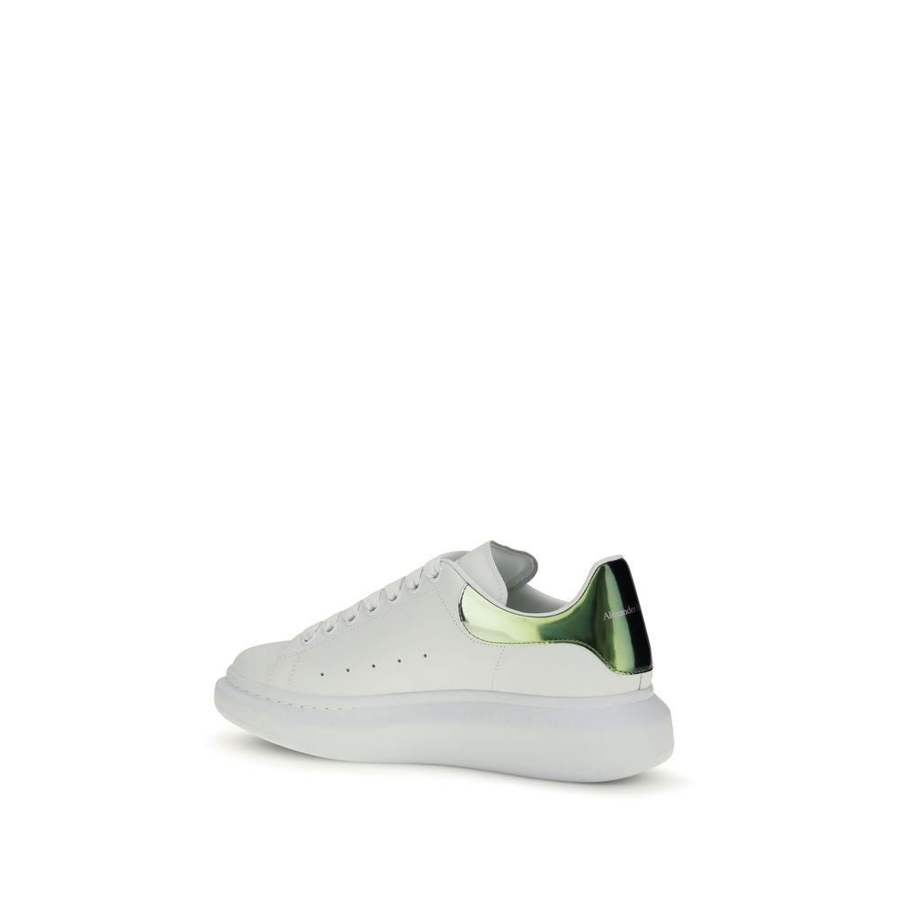 White Calf Leather Bos Taurus Platform Sneakers - ventzia