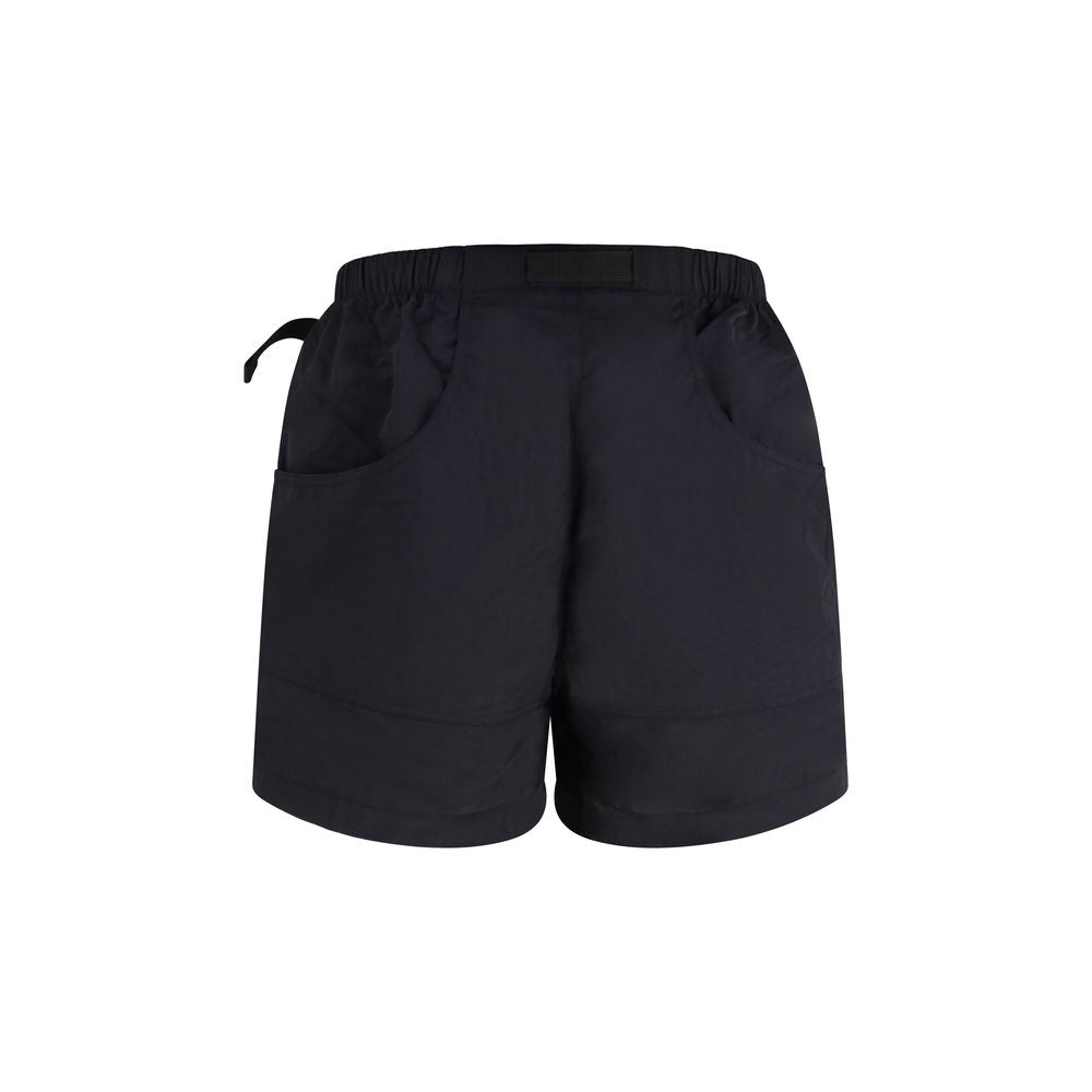 Black Nylon Bermuda Shorts - ventzia