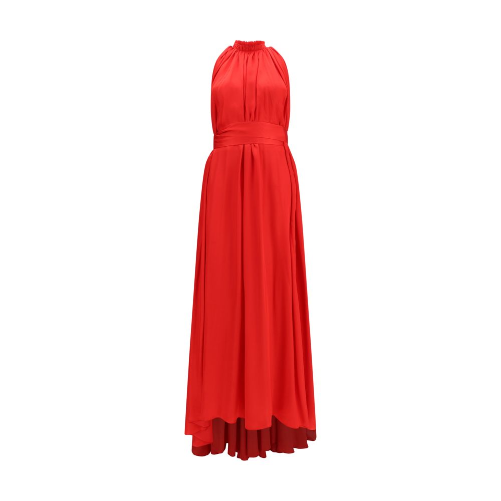 Multicolor Polyester Long Dress - ventzia