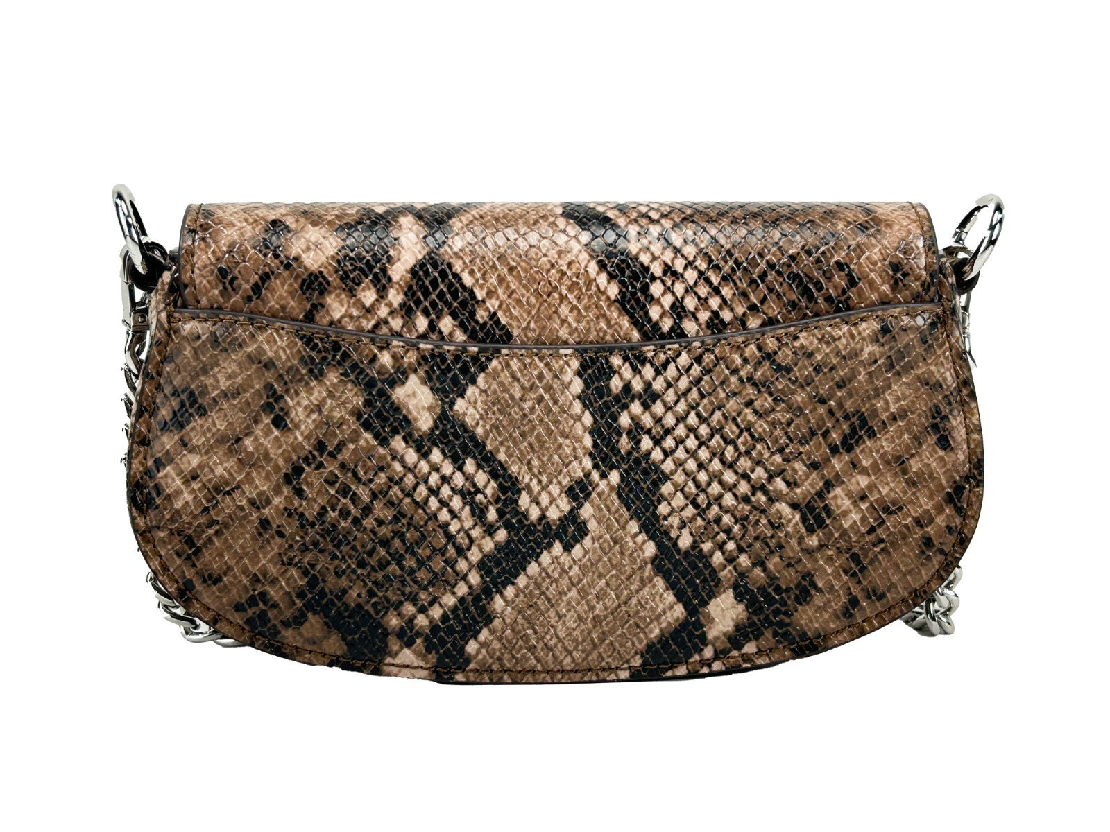 Michael Kors Mila Small Snakeskin Messenger Crossbody Bag - ventzia