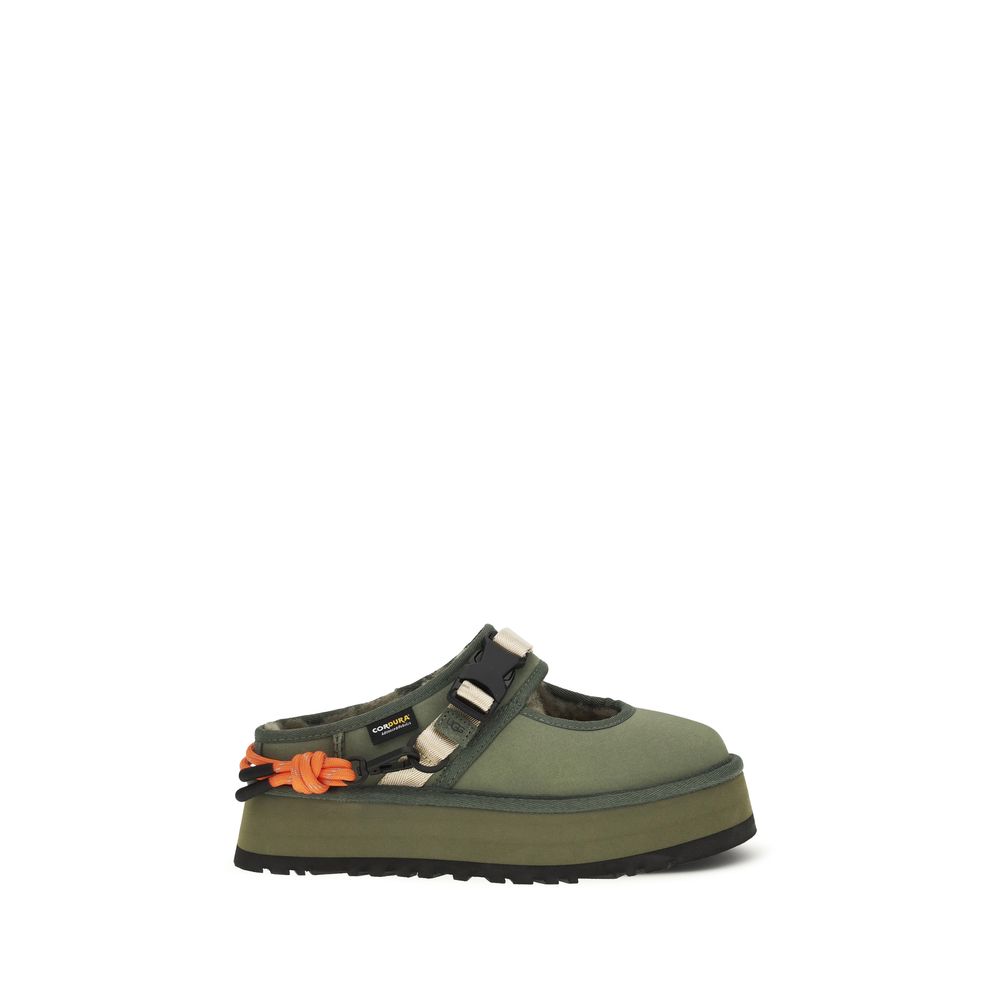 Bicolor Polyester Mules - ventzia