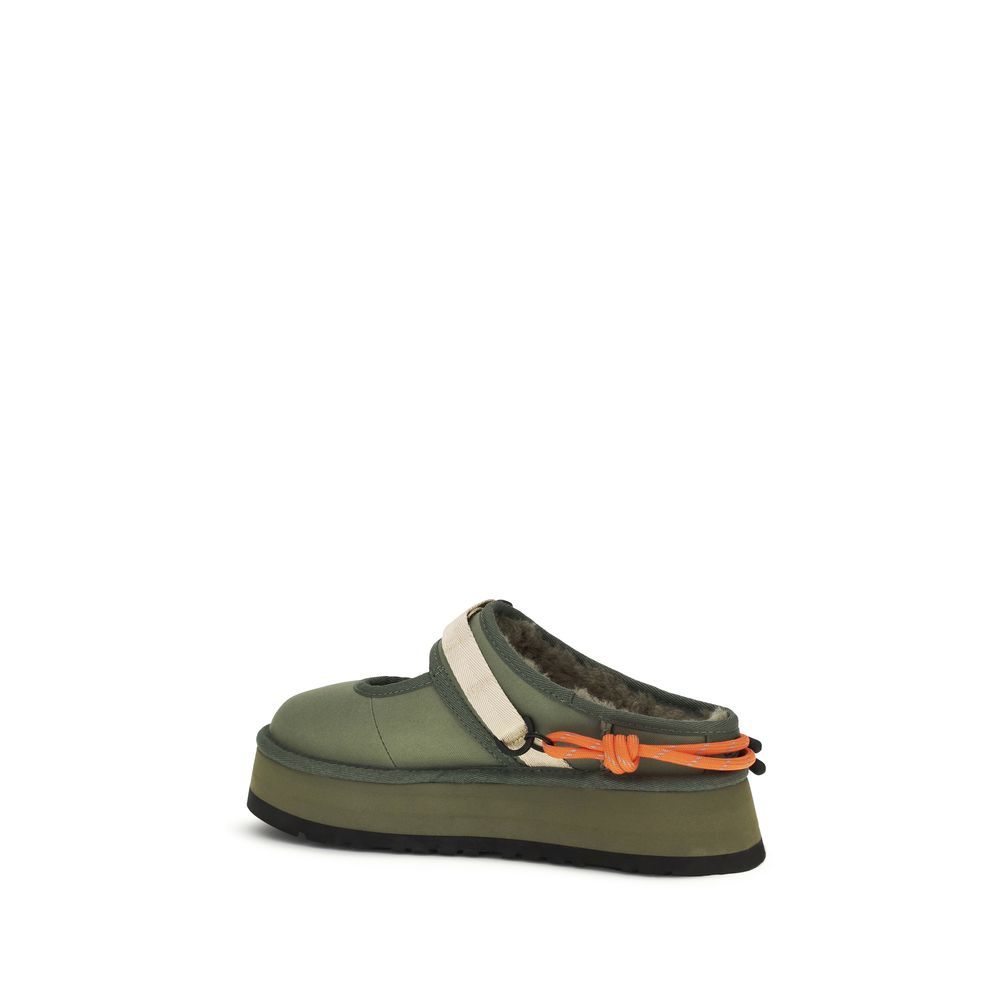 Bicolor Polyester Mules - ventzia