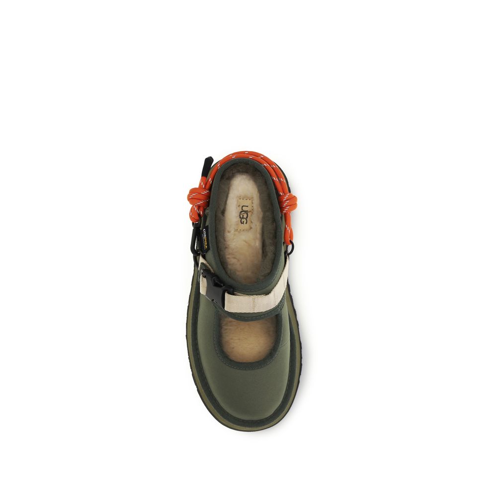 Bicolor Polyester Mules - ventzia