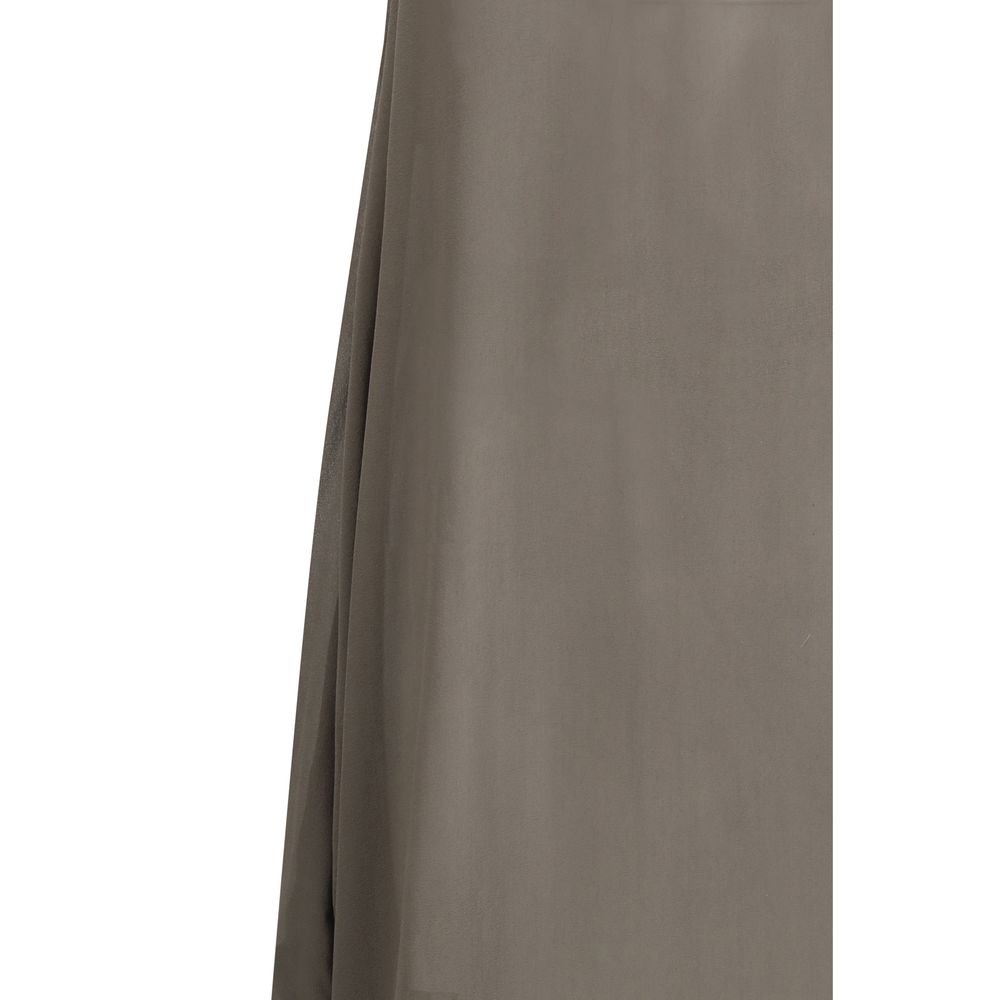 Gray Silk Casual Dress - ventzia