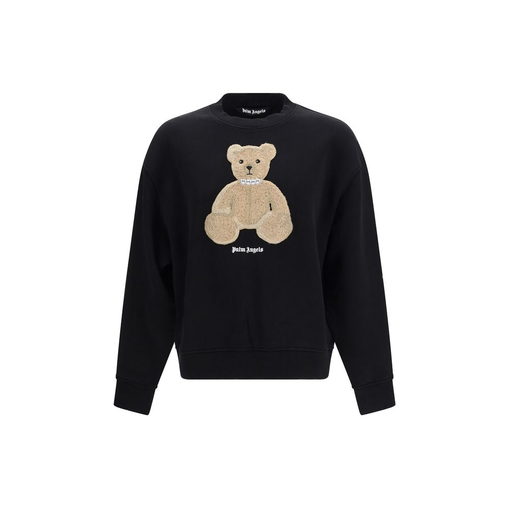 Black Cotton Sweatshirt - ventzia