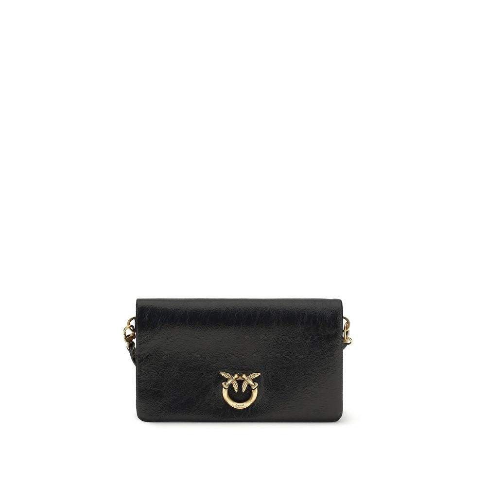 Black Goatskin Shoulder Bag - ventzia