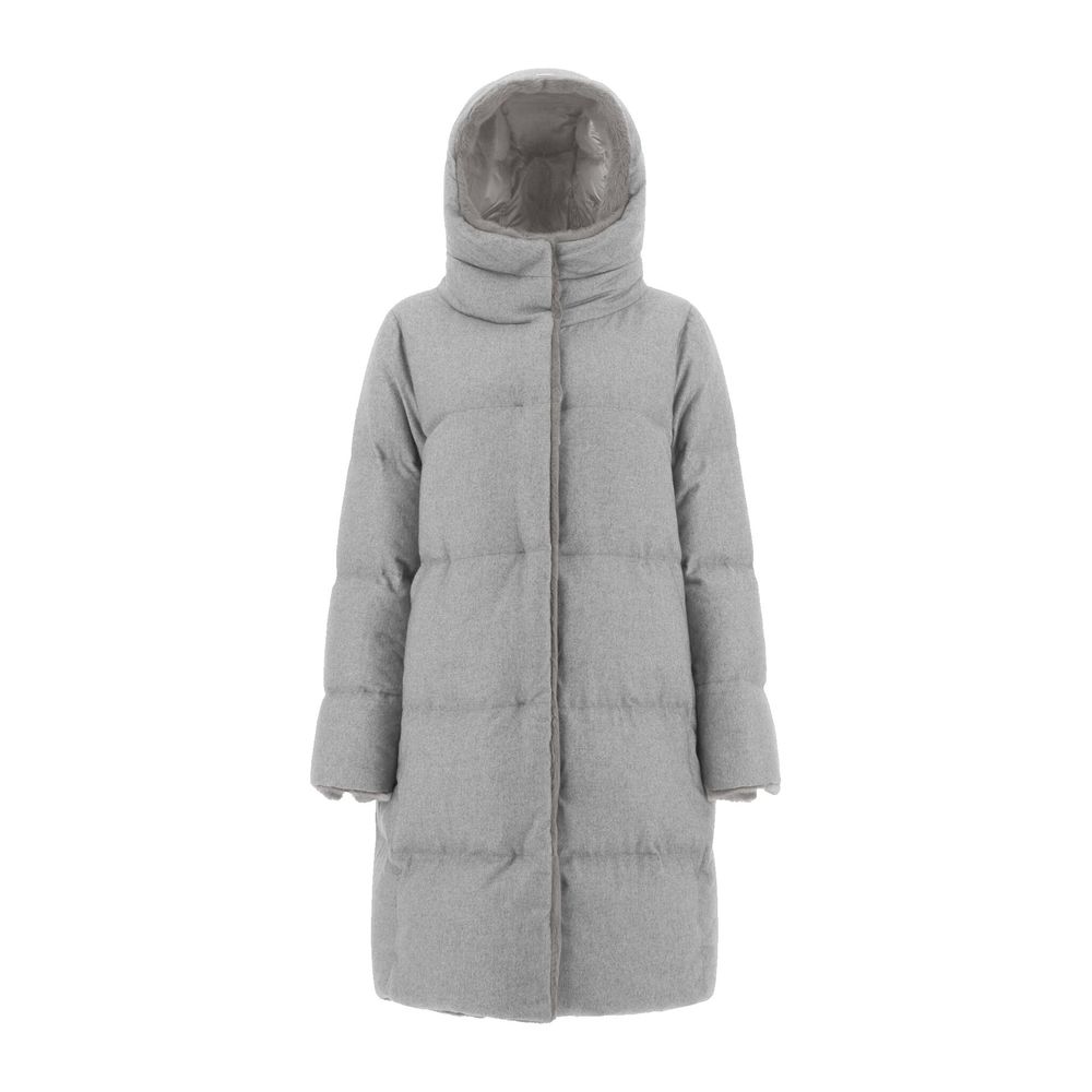 Gray Cashmere Coat - ventzia
