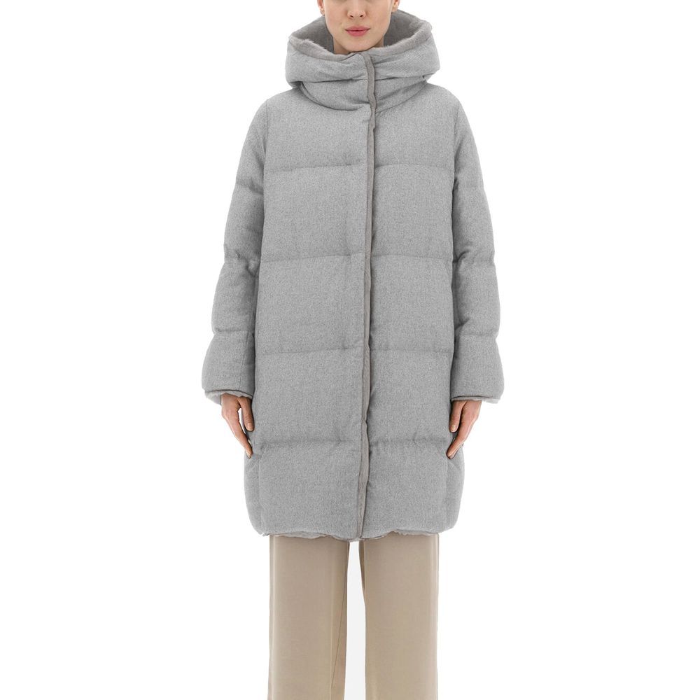 Gray Cashmere Coat - ventzia