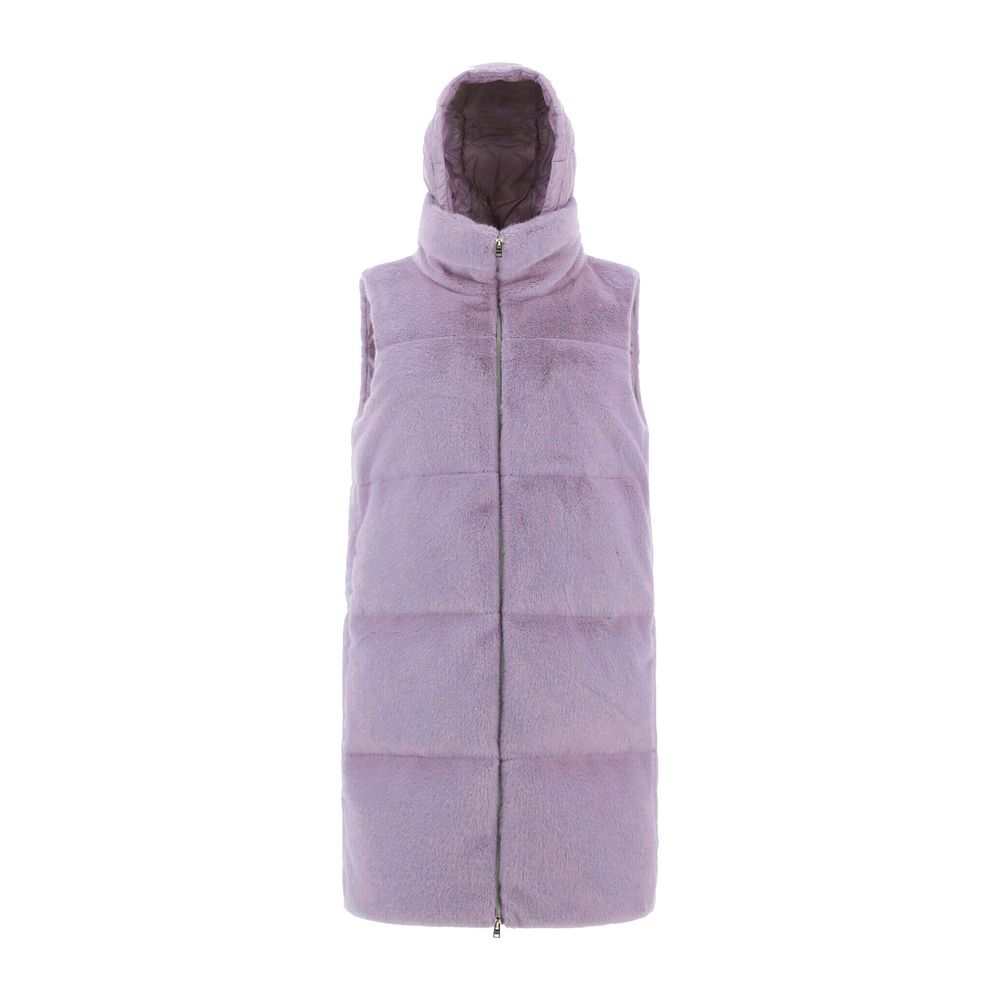 Purple Polyamide Coat - ventzia