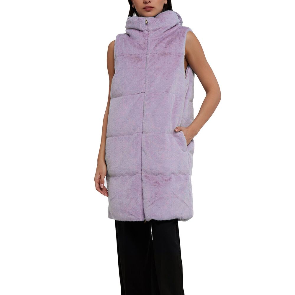 Purple Polyamide Coat - ventzia