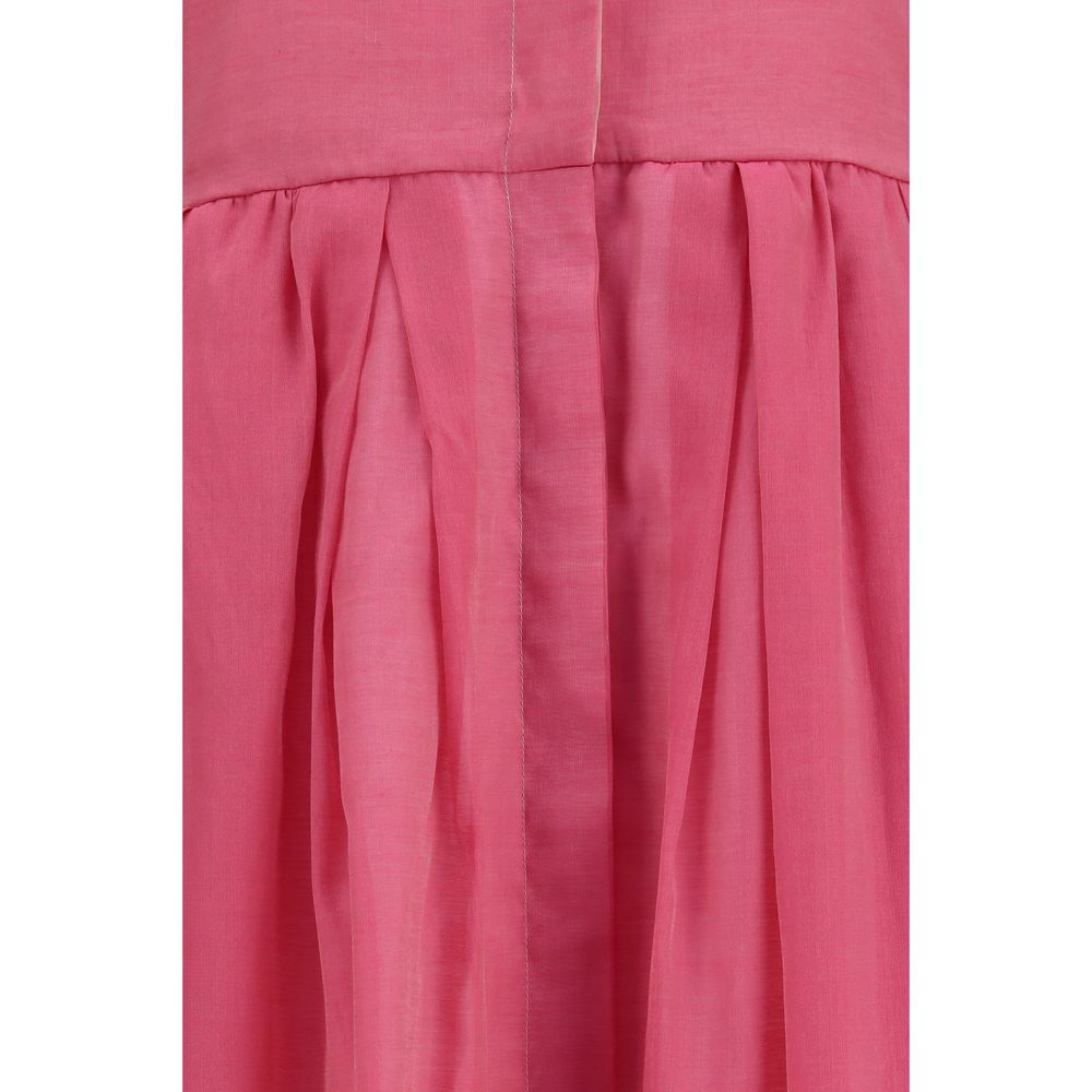 Multicolor Cotton Casual Dress - ventzia