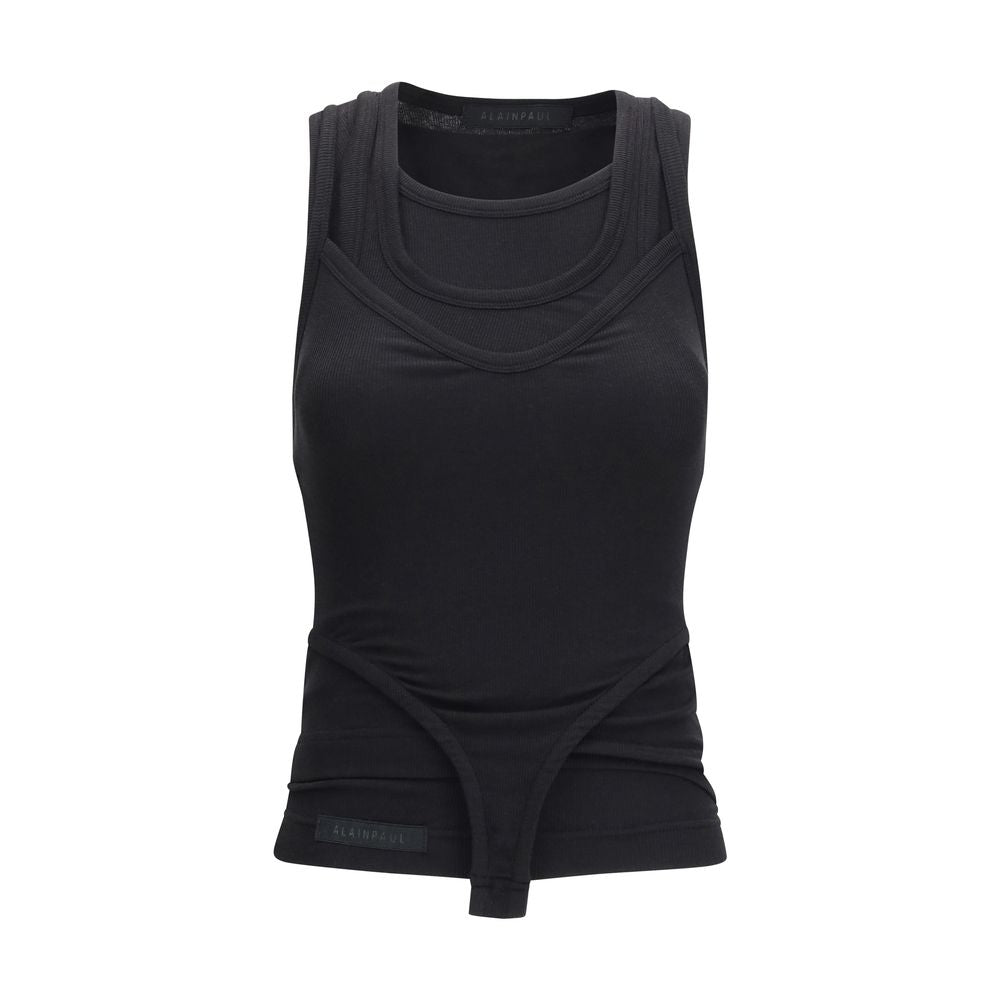 Black Lyocell Tank Tops - ventzia