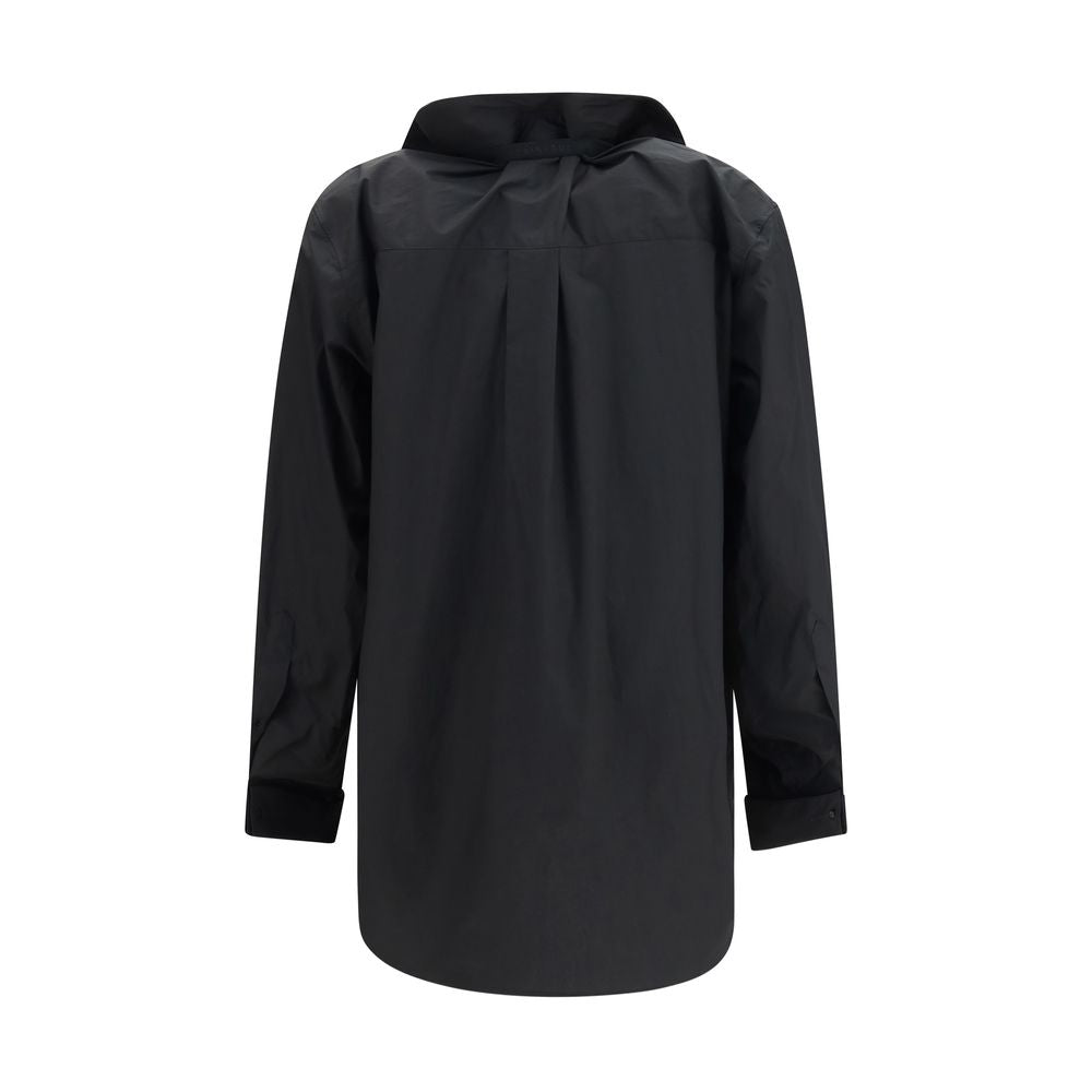 Black Cotton Shirt - ventzia