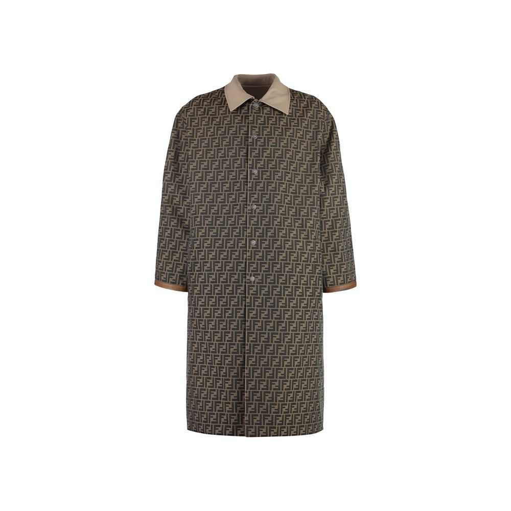 Beige Cotton Coat - ventzia