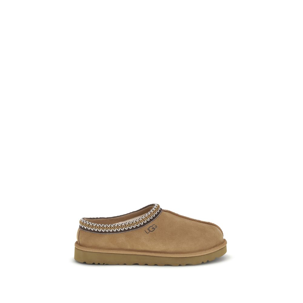Beige Leather Mules - ventzia
