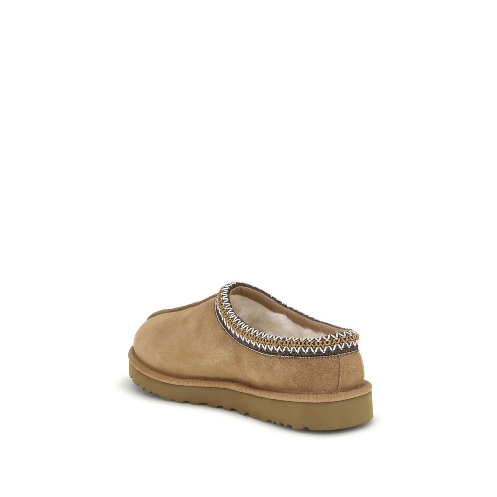 Beige Leather Mules - ventzia