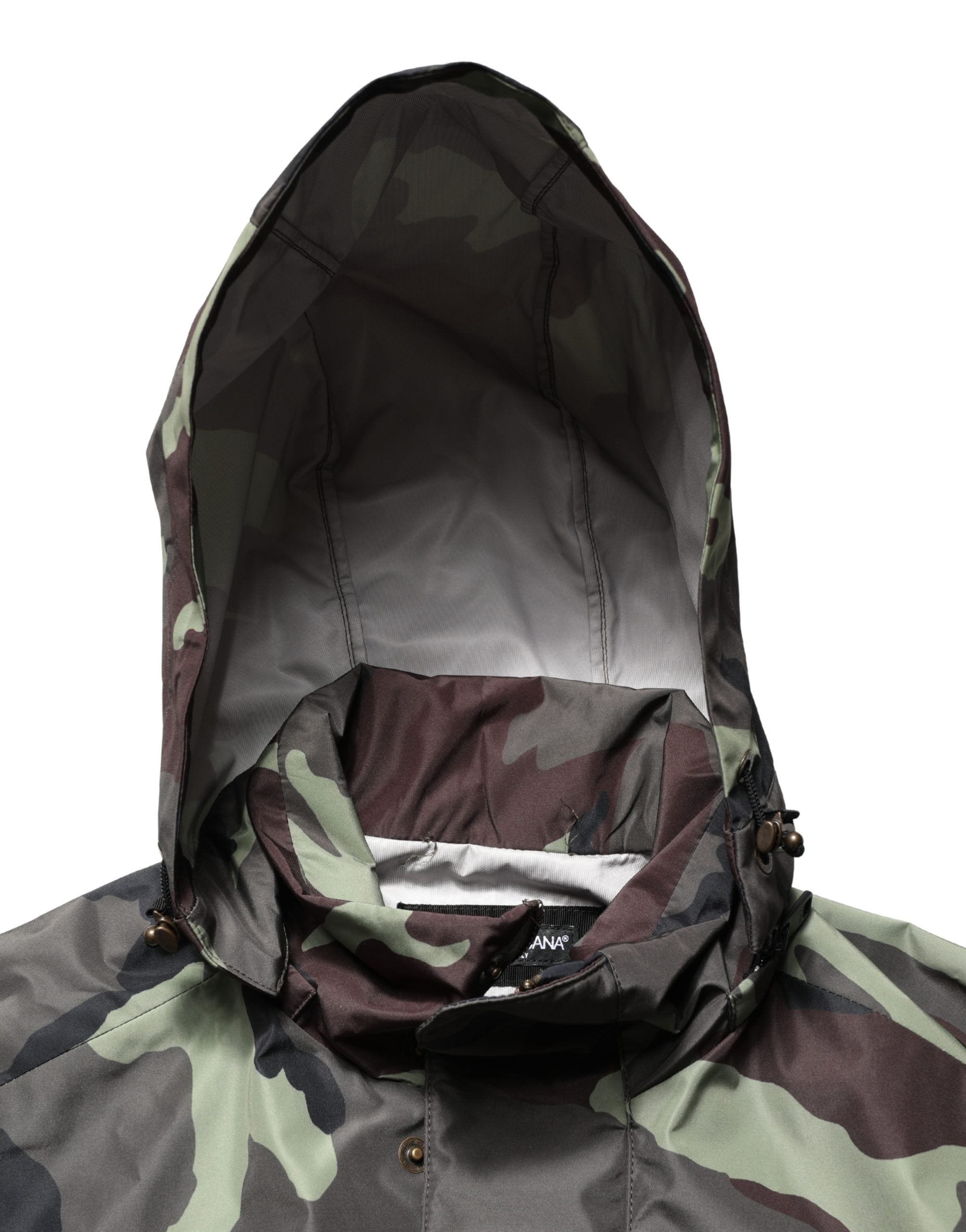 Multicolor Camouflage Hooded Bomber Jacket - ventzia