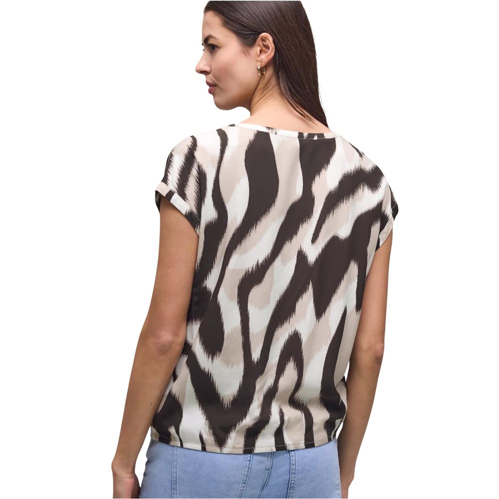 Brown Viscose Blouse - ventzia
