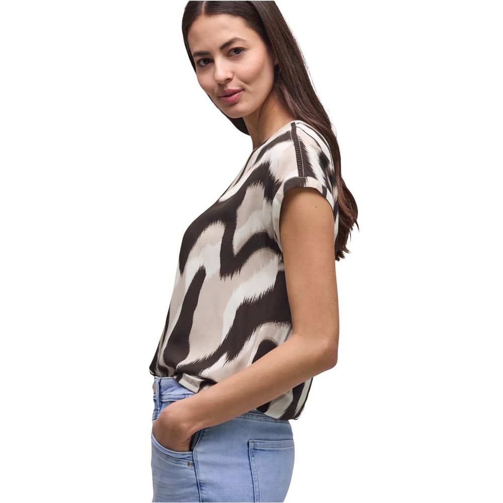 Brown Viscose Blouse - ventzia