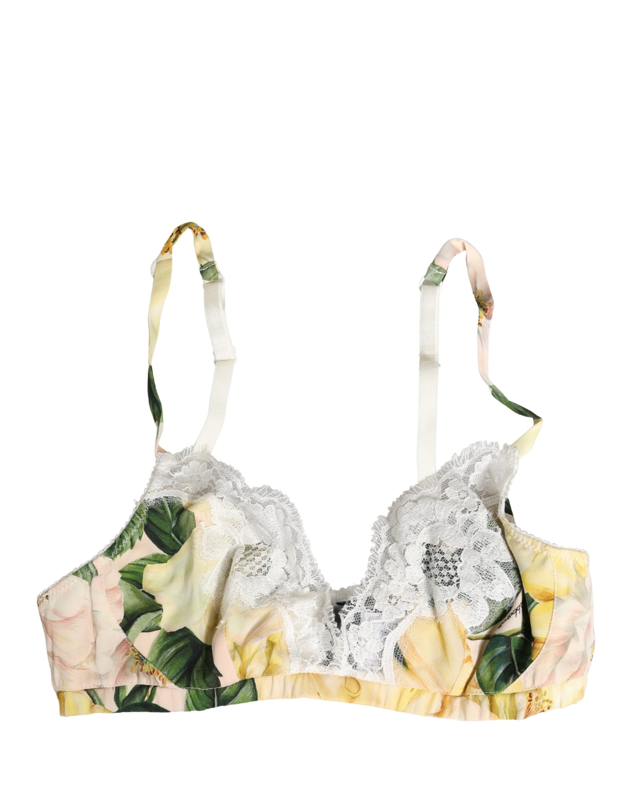 Multicolor Floral Print Soft Cup Bra Underwear - ventzia