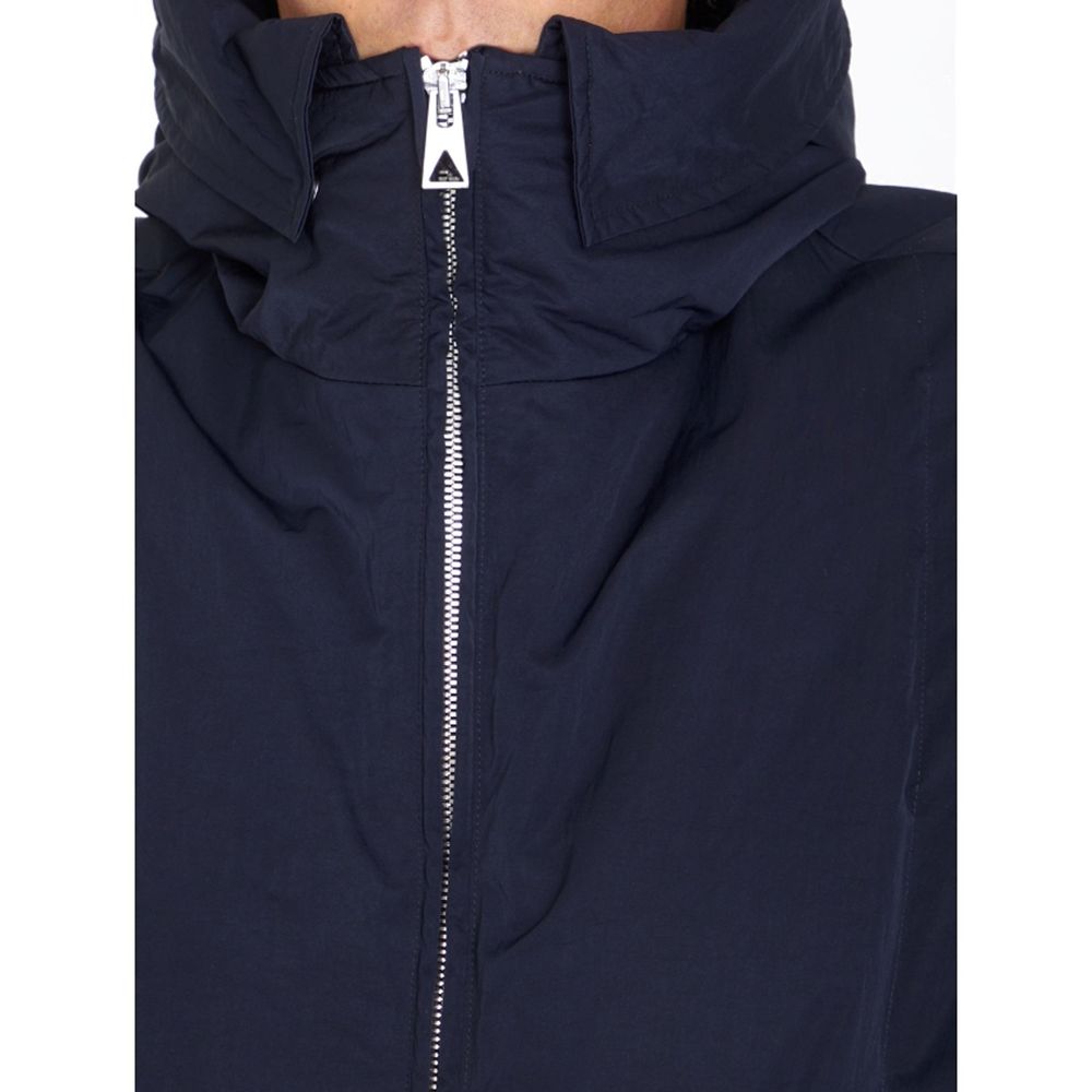 Blue Polyamide Shell Jacket - ventzia