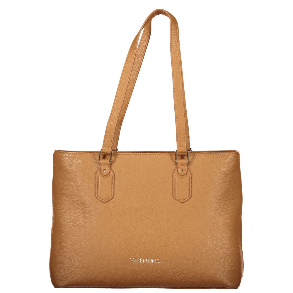Brown Polyethylene Handbag - ventzia