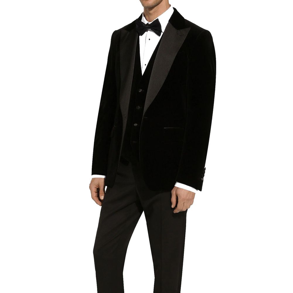 Black Cotton Tuxedo - ventzia