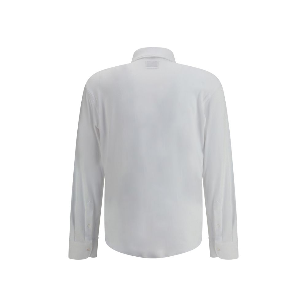 White Cotton Polo Shirt - ventzia