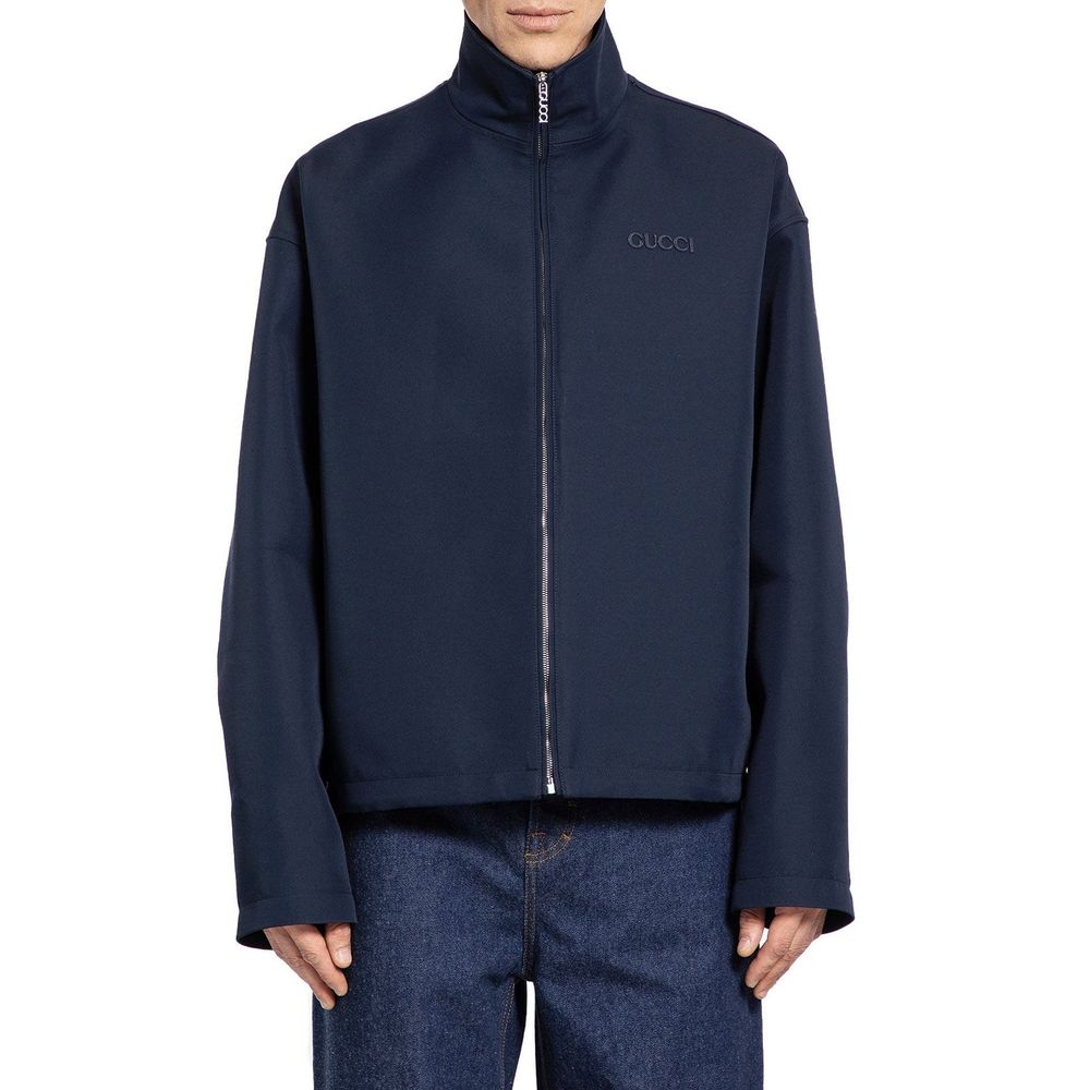 Blue Marabou Coat - ventzia