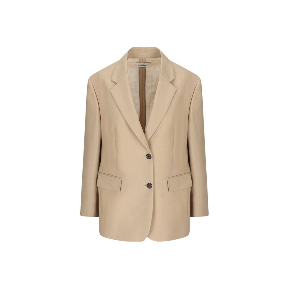Beige Mohair Blazer - ventzia