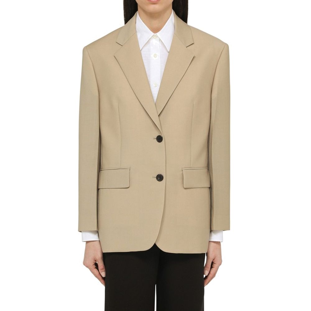 Beige Mohair Blazer - ventzia