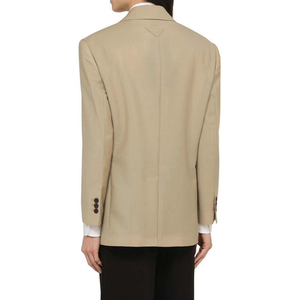 Beige Mohair Blazer - ventzia