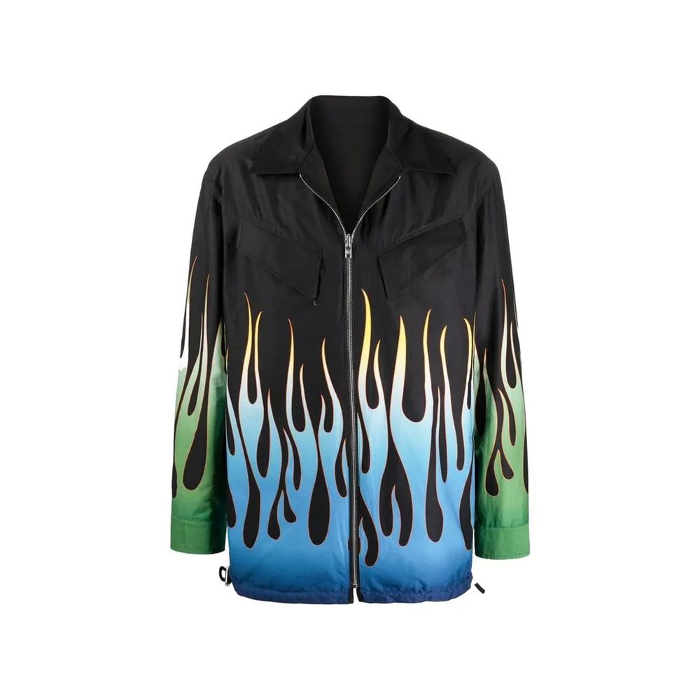 Black Cotton Shell Jacket - ventzia
