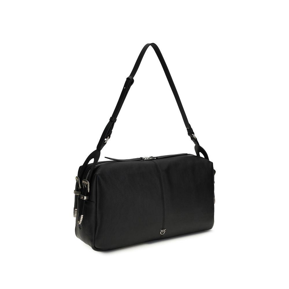 Black Calf Leather Bos Taurus Shoulder Bag