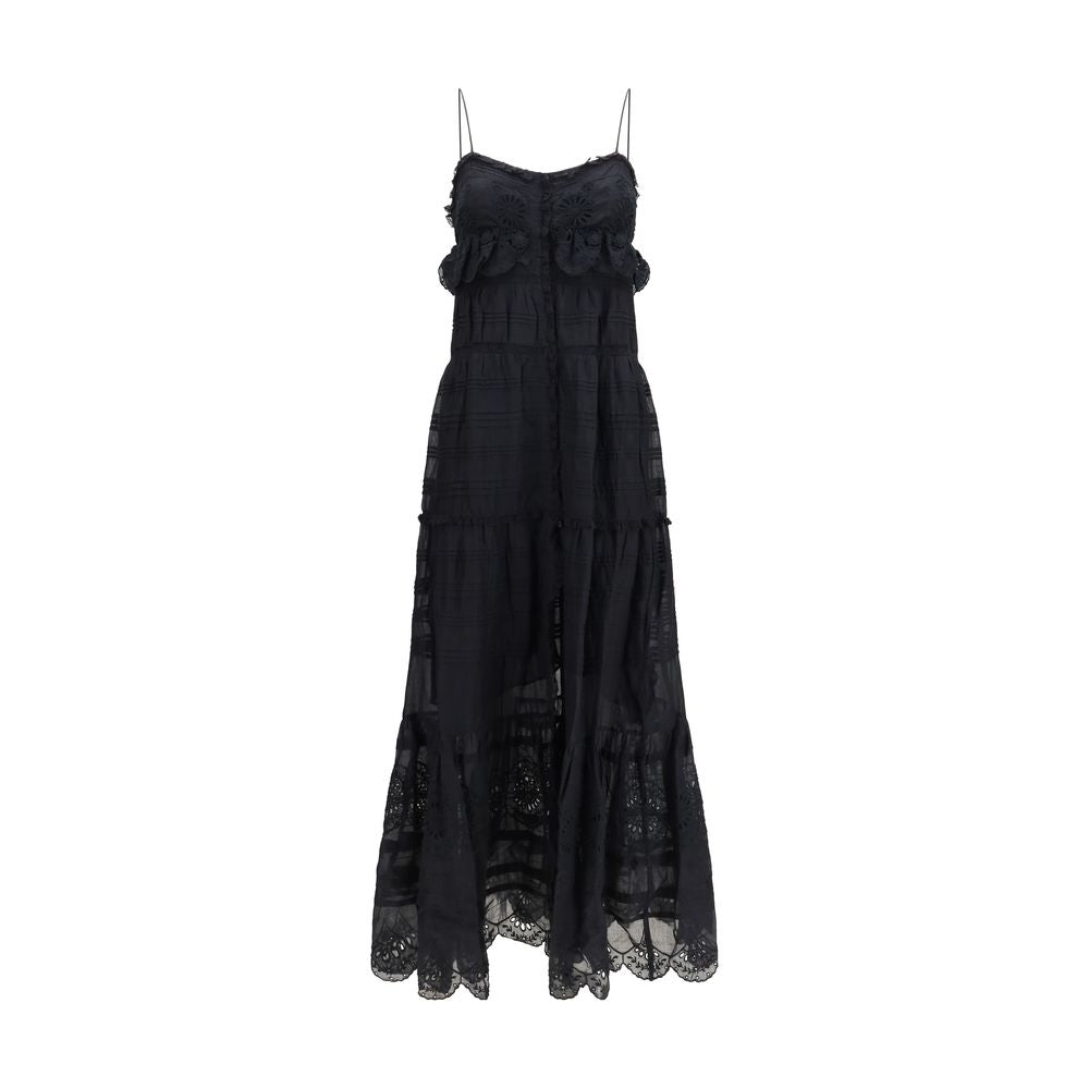 Black Cotton Casual Dress
